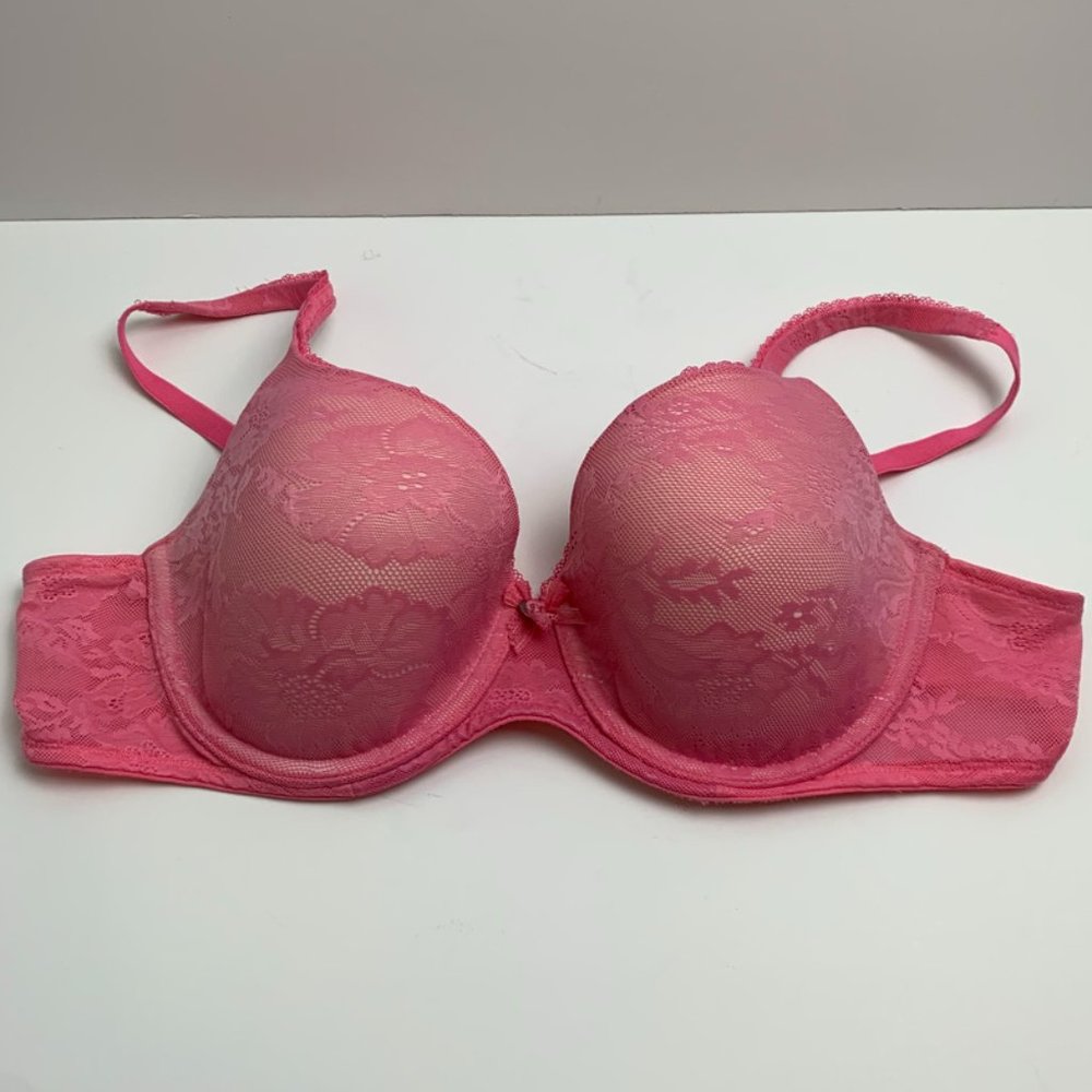 Victoria's Secret Pink Lace Body By Victoria Lightly Lined Demi Bra - Picture 1 of 6